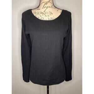 Christopher Fischer soft stretch cashmere sweater with cutout sleeve detail M